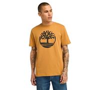 Timberland Hombre Camiseta con Logo De Árbol, Brown, L