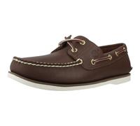 Timberland Hombre Classic Boat Full Grain Leather Mid Brown Zapatos 41.5 EU