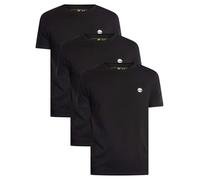 Timberland Hombre Paquete De 3 Camisetas Ajustadas Dunstan River, Black, S