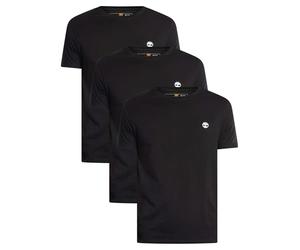 Timberland Hombre Paquete De 3 Camisetas Ajustadas Dunstan River, Black, S
