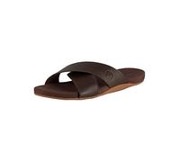 Timberland Seaton Bay Cross Strap Slide, Sandalias Hombre, Marrón (Dark Brown Leather), 41.5 EU