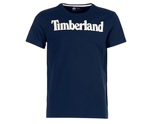 Timberland Hombre SS Kennebec River Brand Regular tee (Tree & Linear) Camiseta Not Applicable, Azul (Dark Sapphire Linear H78), Medium