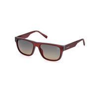 Timberland Hombre TB00025 67R Gafas de sol Inyectado Rojo Verde Cuadrada Polarizado