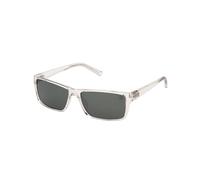 Timberland Hombre TB9297 26R Gafas de sol Plástico Transparente Verde Cuadrada Polarizado