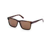 Timberland Hombre TB9306 55H Gafas de sol Acetato la Habana Marrón Cuadrada Polarizado