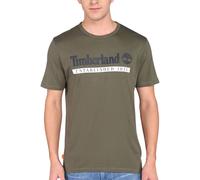 Timberland Hombres Camisetas Logo Estampado Cuello Redondo Algodón Ajuste Reg...