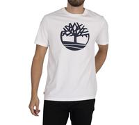 Camiseta regular de cuello redondo Hombre Talla L. Color Blanco