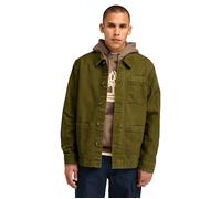 Timberland Kempshire Washed Canvas Chore Jacket Dark Olive Talla: L | Chaquetas Finas Outlet | Hombre | Verde