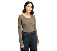 Timberland Long-sleeve Slim Fit Tee Chocolate Chip Talla: XS | Manga Larga Outlet | Mujer | Marrón