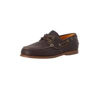 Timberland Men's Cedar Bay Leather Boat Shoes, Dark Brown, Dk Brown Full Grain, 8 UK