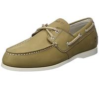 Timberland Cedar Bay 2 Eye Boat Shoe, Hombre, Medium Beige Nubuck, 45.5 EU