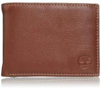 Timberland Men's Genuine Leather RFID Blocking Passcase Security Wallet, Brown, One Size