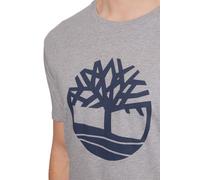 Timberland Northwood Tree Logo Short Sleeve Tee Medium Grey Heather Talla: S | Camisetas con Decoración Impresa Outlet | Hombre | Gris