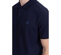 Timberland Polo para hombre manga corta con logo corte regular azul