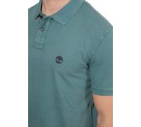 Timberland – Polo para hombre corte regular lavado a la piedra con logo