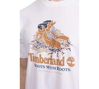 TIMBERLAND Camiseta naranja / offwhite, Talla M