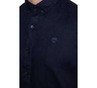 Timberland Camisa para hombre entallada de lino con cuello abotonado