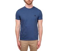 Timberland Men's Slim T-Shirt with Logo-Size XL Camiseta, Celeste, Hombre