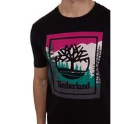 TIMBERLAND - Men's T-shirt with colorblock logo