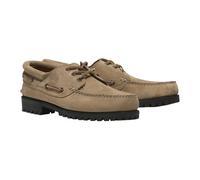 Timberland Mocasín Authentic 3 Eye Lug 0A2pdq Zapato de Barco Hombre Cuero Beige, beige, 42 EU