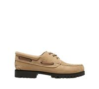 Timberland Mocasín Authentic 3 Eye Lug 0A2pdq Zapato de Barco Hombre Cuero Beige, beige, 45 EU