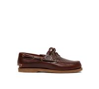 TIMBERLAND A2Q9X classic boat burgundy full grain marrone scarpe donna mocassini lacci 40