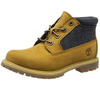 Timberland - Nellie_Nellie Chukka Double F/L, Botas Chukka Mujer, Marrón (Wheat Nubuck with Blue FeltWheat Nubuck with Blue Felt), 37 EU