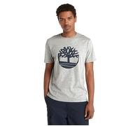 Timberland Northwood Tree Logo Short Sleeve Tee Medium Grey Heather Talla: S | Camisetas con Decoración Impresa Outlet | Hombre | Gris