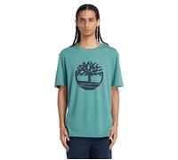 Timberland Northwood Tree Logo Short Sleeve Tee Sea Pine Talla: M | Camisetas con Decoración Impresa Outlet | Hombre