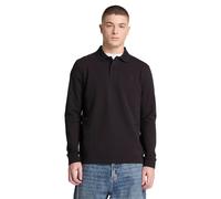 Timberland Oyster River Chest Logo Ls Polo Regular Black Talla: M | Manga Larga Outlet | Hombre | Negro