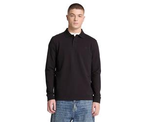 Timberland Oyster River Chest Logo Ls Polo Regular Black Talla: M | Manga Larga Outlet | Hombre | Negro