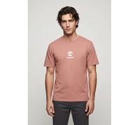 Timberland Print Stack Logo Short Sleeve Tee Dark Pink Talla: S | Camisetas Básicas Outlet | Hombre | Rosa