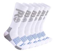 Timberland PRO 6-Pack Crew Socks Calcetines de Equipo, Blanco (Paquete de 6), L para Hombre