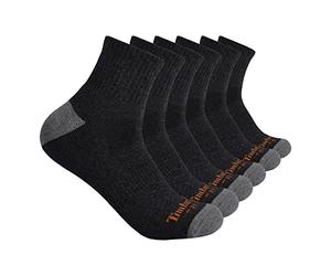 Timberland PRO 6-Pack Performance Quarter Length Socks Calcetines Casuales, Gris, L (Pack de 6) para Hombre