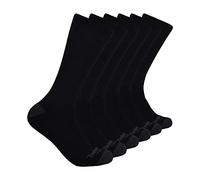 Timberland PRO 6-Pack Performance Crew Length Socks Calcetines Casuales, Negro, XL (Pack de 6) para Hombre