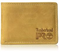 Timberland PRO Cartera RFID de Cuero con Bolsillo extraíble para Tarjetas Billetera, Trigo/Pullman, Talla única para Hombre