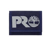 Timberland Pro Cordura - Cartera Triple de Nailon RFID para Hombre, con Ventana de identificación, Azul Marino (Reflectante), 11,4 x 2,5 x 7,6 cm, Cartera Triple de Nailon RFID con Ventana de