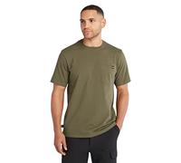 Timberland Pro Core Pocket Short-Sleeve T-Shirt Camiseta de Manga Corta para Hombre con Bolsillo, Noche Oliva, L, Unisex Adulto