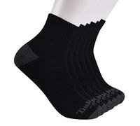 Timberland PRO Men's TB219980TA Performance Quarter Length Socks 6-Pack - X-Large - Black