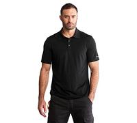 Timberland Pro Mens Wicking Good Short-Sleeve Polo Shirt, Jet Black, Small US