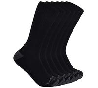 Timberland PRO Paquete de 6 Calcetines de Alto Rendimiento Casuales, Negro, L para Hombre