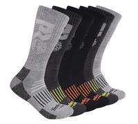 Timberland PRO Paquete de 6 calcetines para hombre, Multi, Large