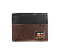 Timberland PRO Cartera Plegable de Cuero Delgado RFID con Ventana Trasera para identificación Accesorio de Viaje-Billetera, Teca, Taille Unique para Hombre