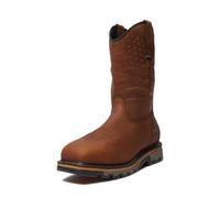 Timberland PRO True Grit - Botas de trabajo industriales occidentales impermeables con puntera de seguridad compuesta, para hombre, Marrón medio, 9.5 Wide