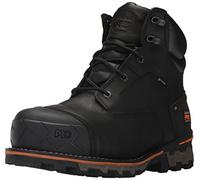 Timberland PRO - Zapatos Boondock Ct Wp para hombre de 6 pulgadas, Cuero negro de grano completo, 39 1/3 EU