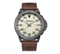 Timberland Reloj analógico clásico de cuarzo de tres manecillas, Luz marrón., Classic