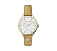 Timberland Reloj analógico para mujer con correa de cuero marrón (3 atm- 36 mm - TDWLA2000501, champán), correa, Correa