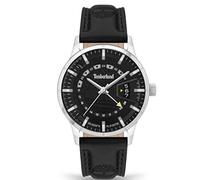 Timberland Reloj de Pulsera Bergeron para Hombre en Color Negro con Correa de Piel, diámetro de la Caja: 42 mm, TDWGB2201501, Negro, TDWGB2201501