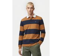 Timberland Rugby Long Sleeve Polo Dark Sapphire/wheat Boot Talla: M | Manga Larga Outlet | Hombre | Azul