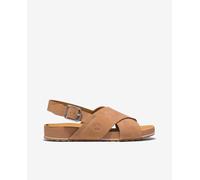 Timberland Malibu Waves Basic X Strap, Sandalias para Mujer, Beige (Medium Beige Suede), 37 EU